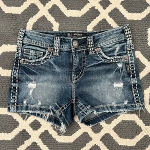 Girls Silver Jenas Shorts